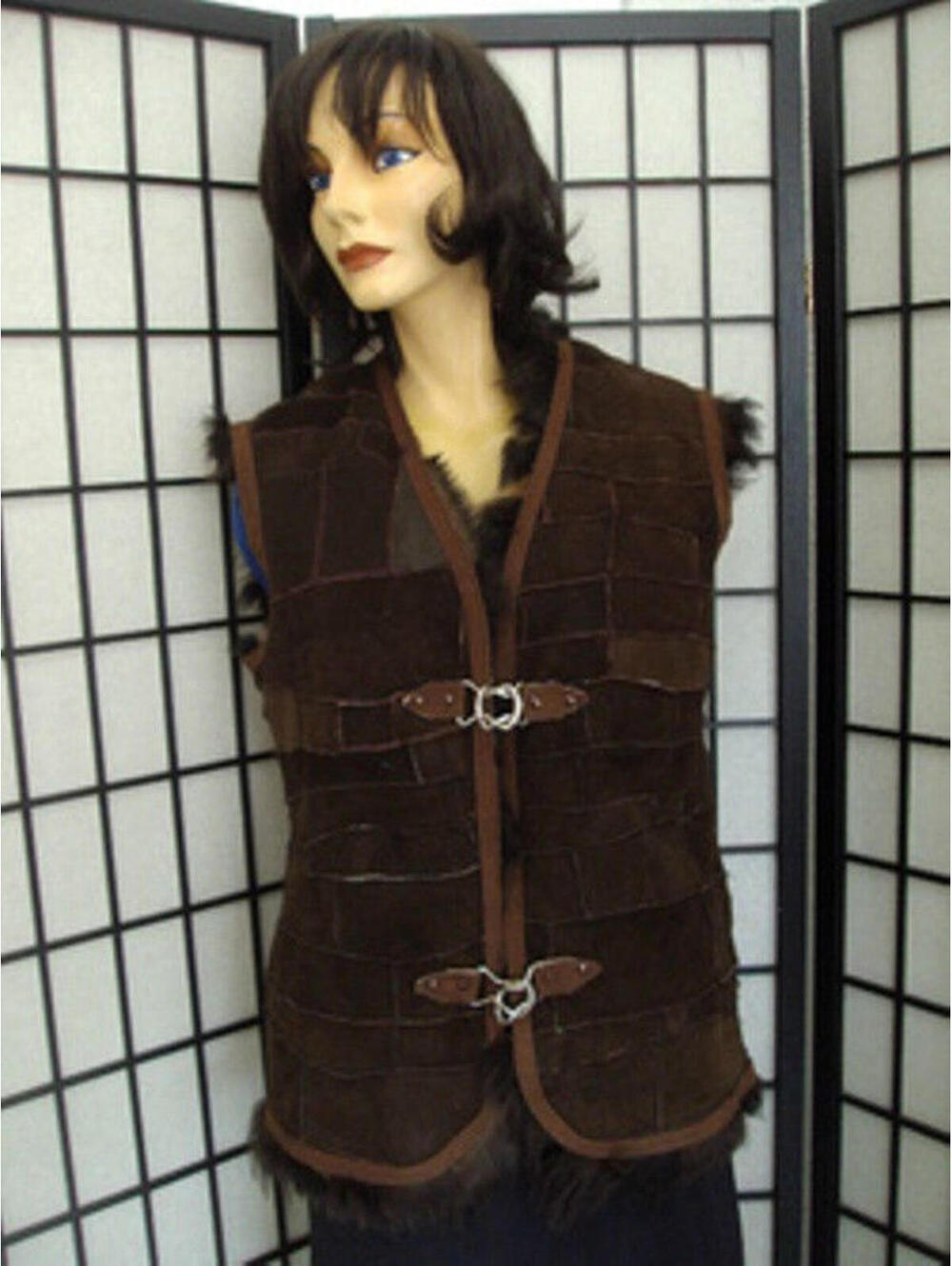 MINT CANADIAN BROWN LAMB FUR VEST JACKET COAT WOMEN WOMAN SIZE 4 PETITE